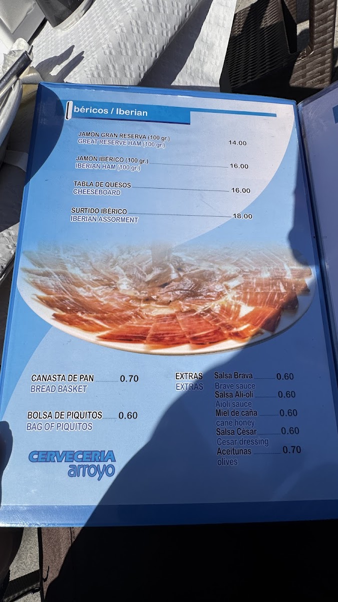 Cerveceria Arroyo Photo Menu 9