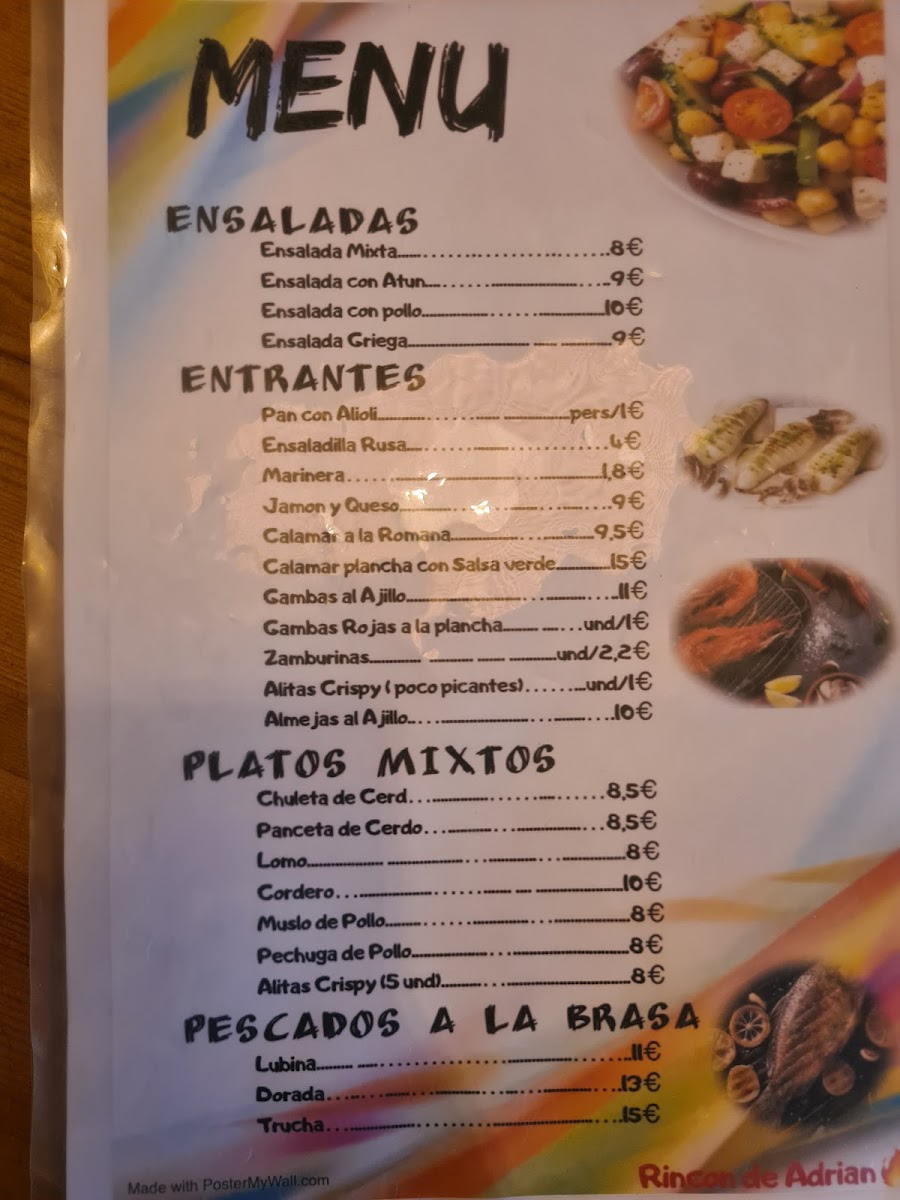 Rincón de Adrián Cafetería-Bar. Photo Menu 7