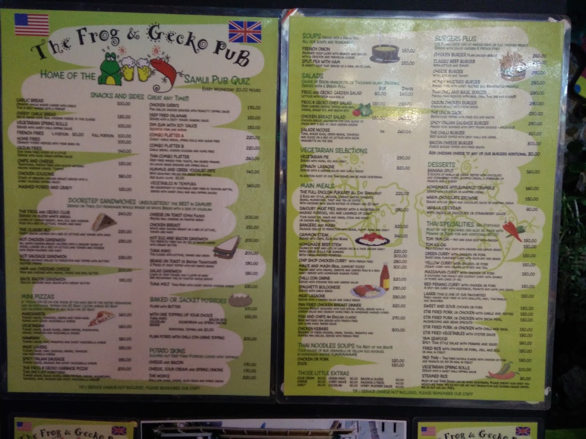 Frog and Gecko Photo Menu 6