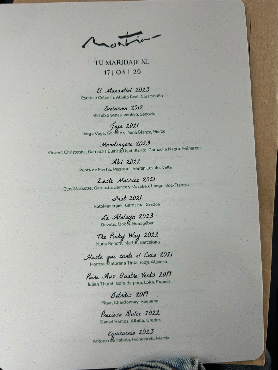 Restaurante MONTIA Photo Menu 5