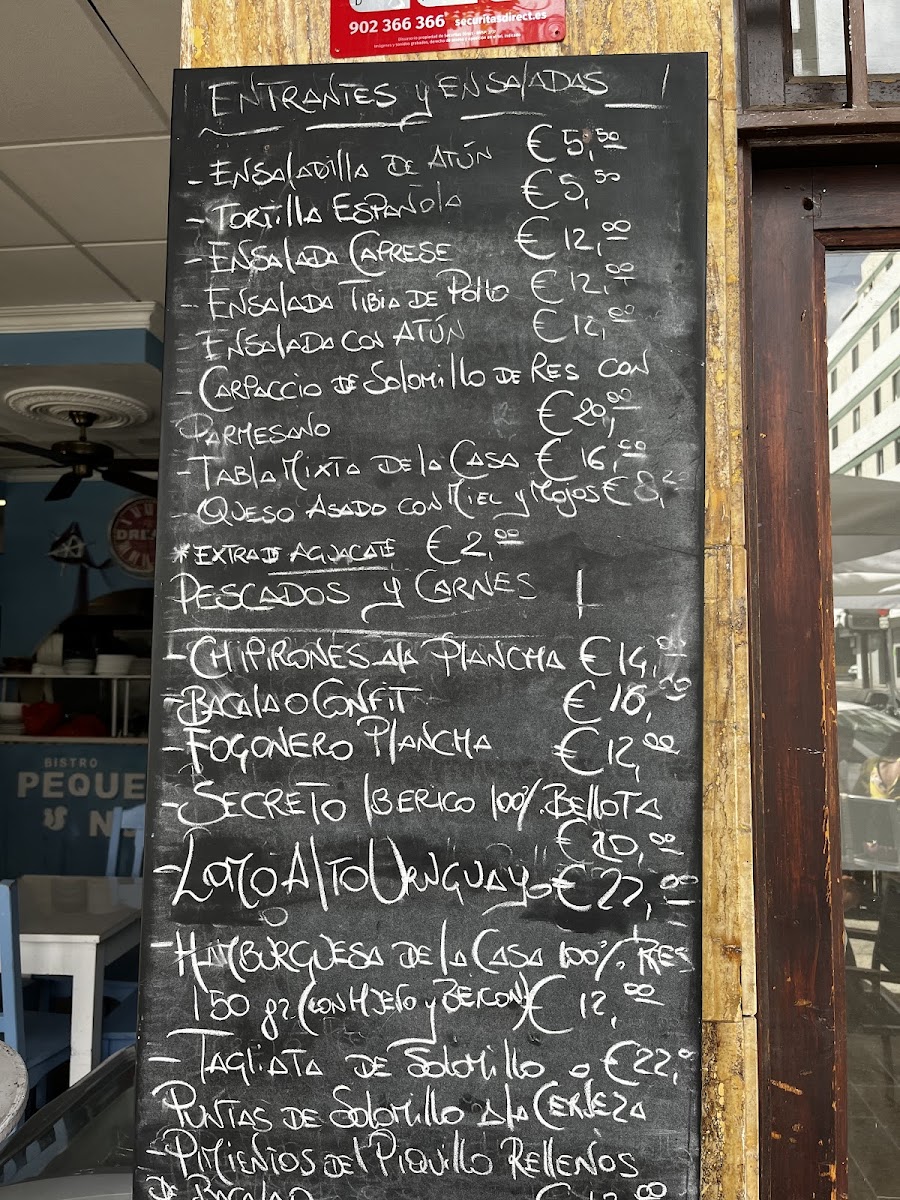 Pequeño Norte Bistro Photo Menu 1