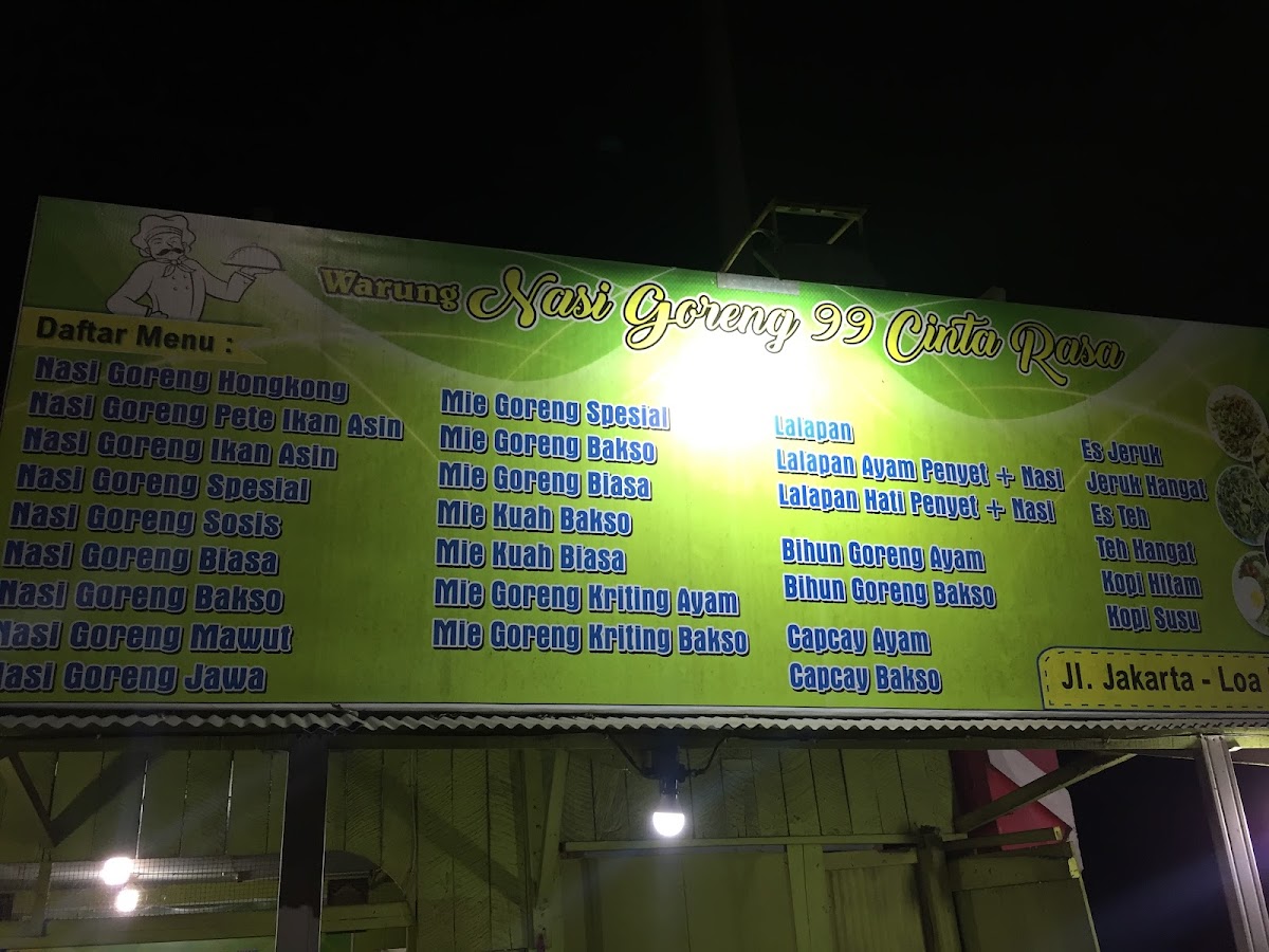 Warung Nasgor 99 Cinta Rasa Photo Menu 3