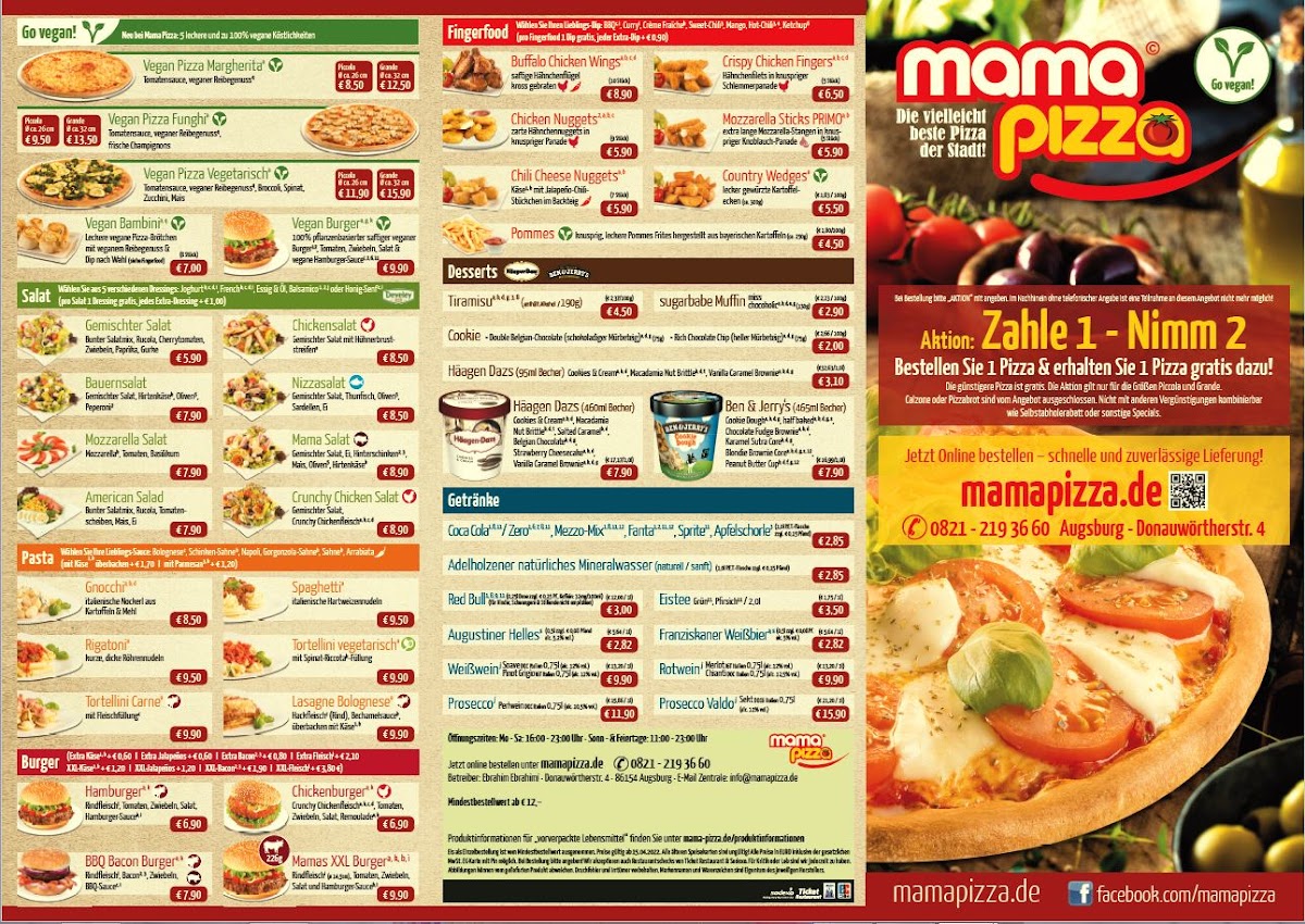 Mama Pizza Photo Menu 2