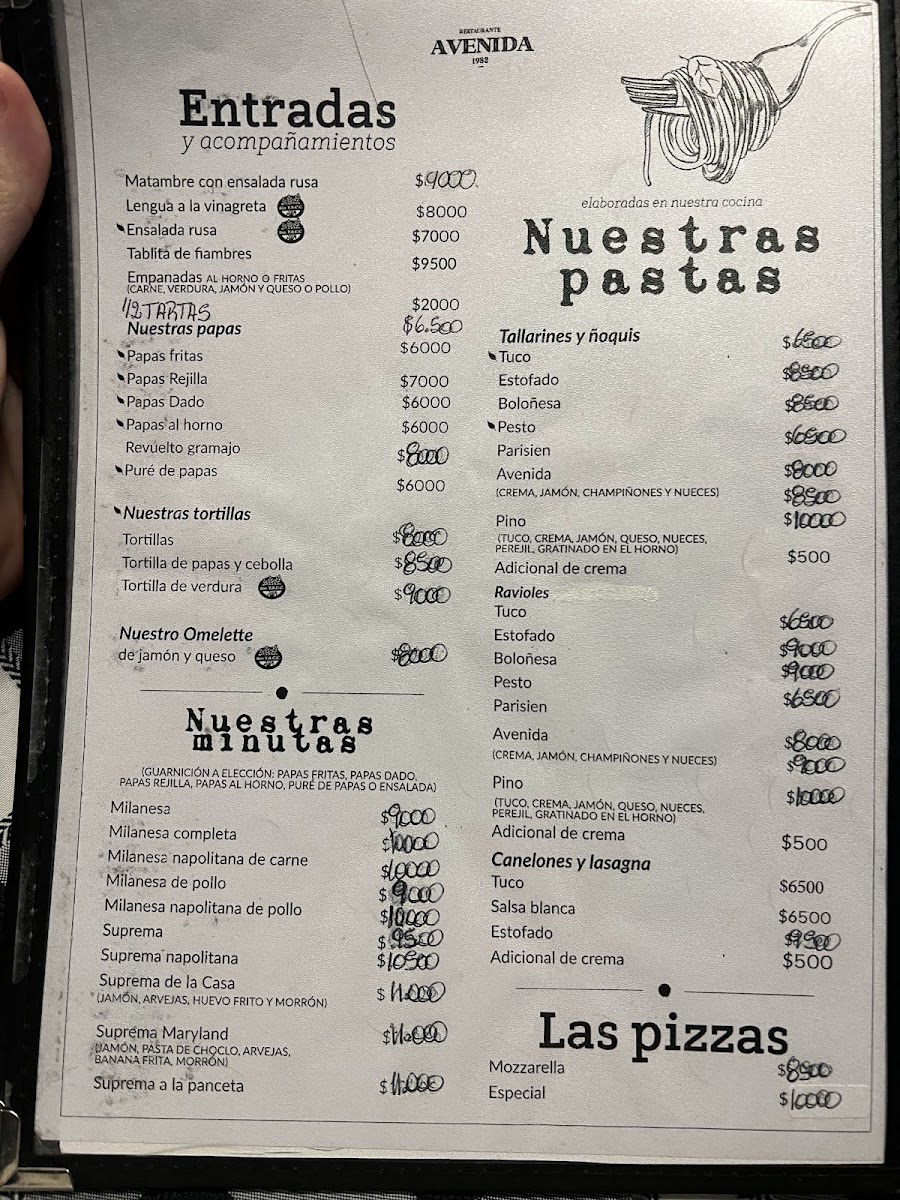 Restaurante Avenida Photo Menu 3
