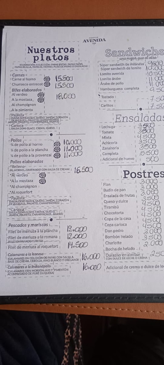 Restaurante Avenida Photo Menu 4