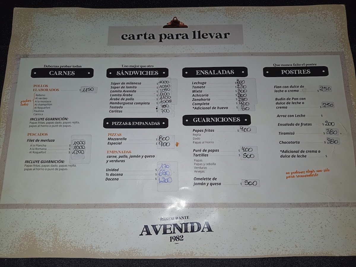 Restaurante Avenida Photo Menu 8