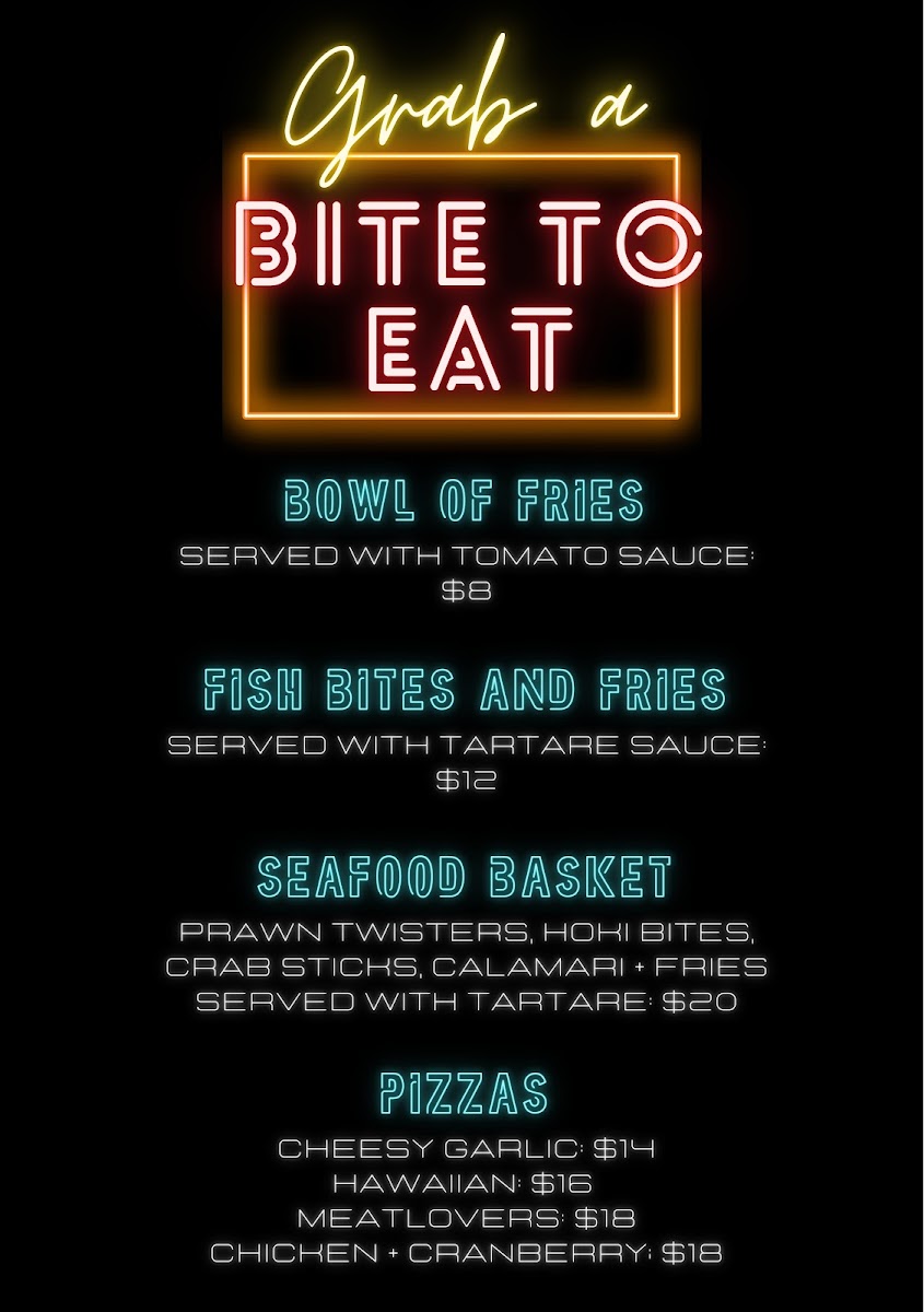 The Stables Bar and Grill Photo Menu 1