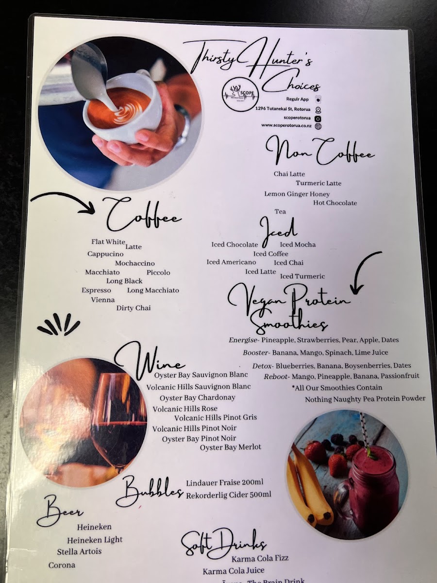 Scope Cafe Rotorua Photo Menu 10