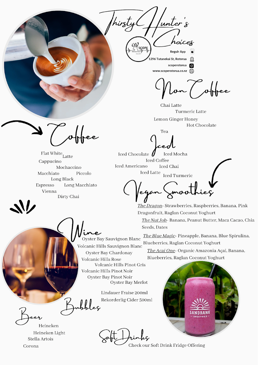 Scope Cafe Rotorua Photo Menu 2