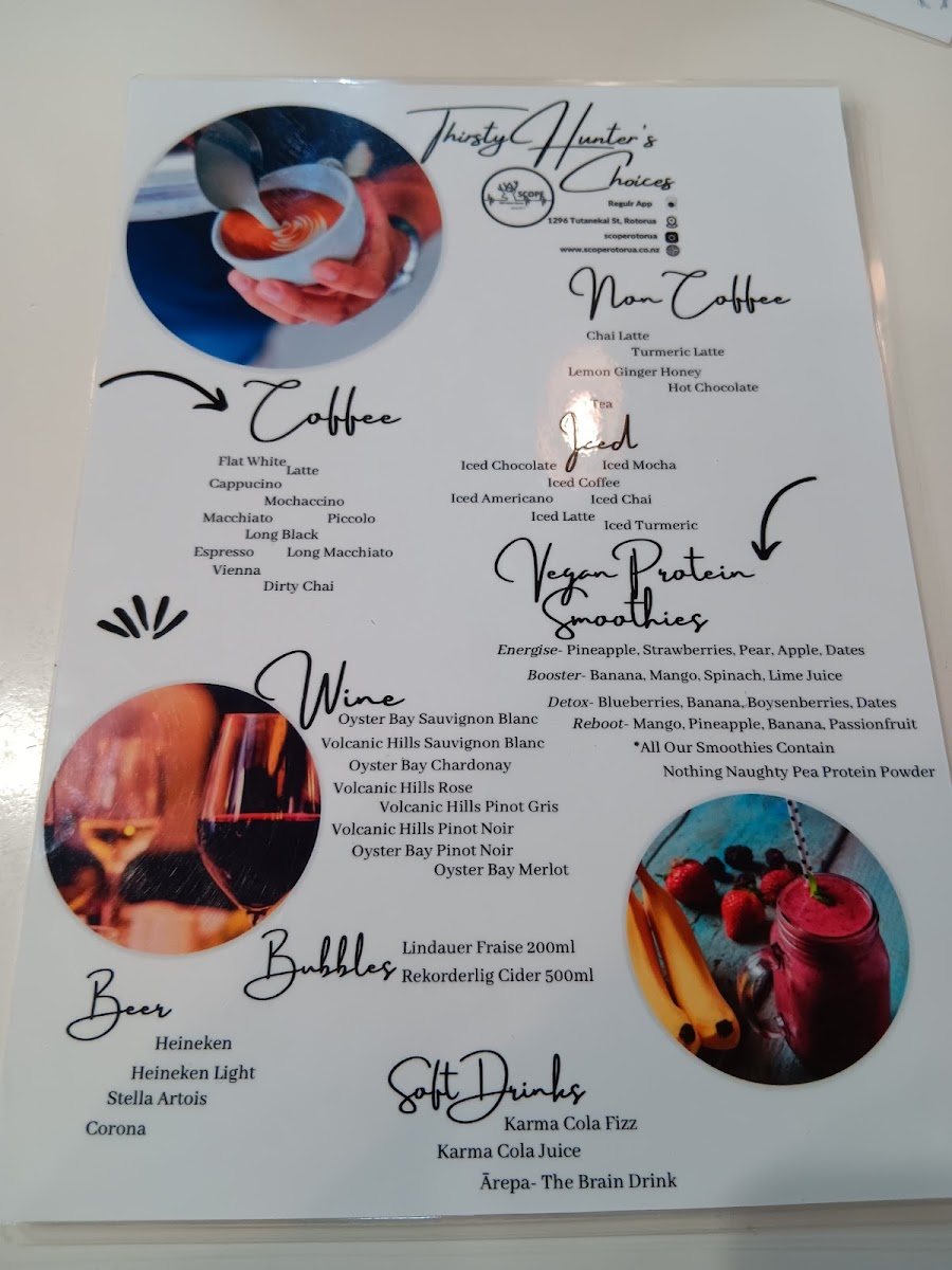 Scope Cafe Rotorua Photo Menu 7
