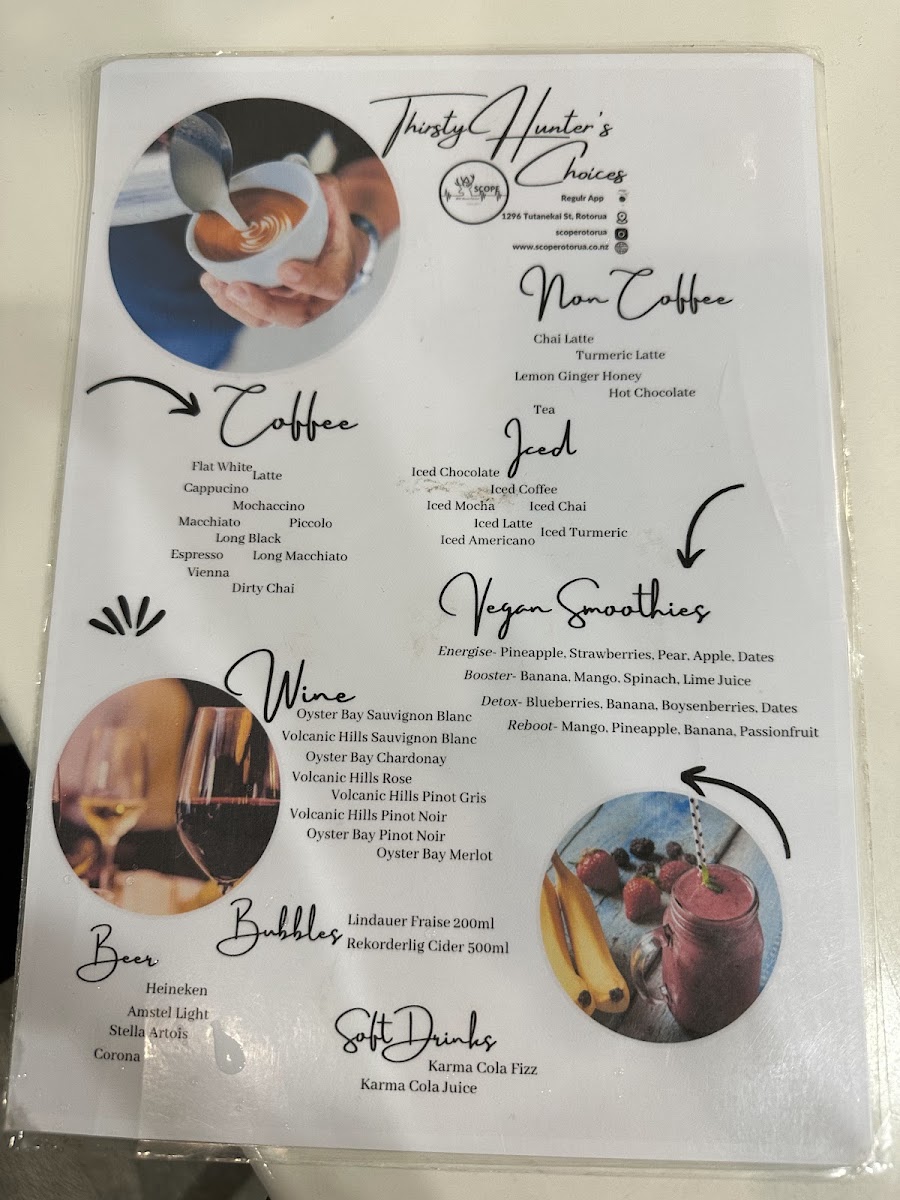 Scope Cafe Rotorua Photo Menu 8