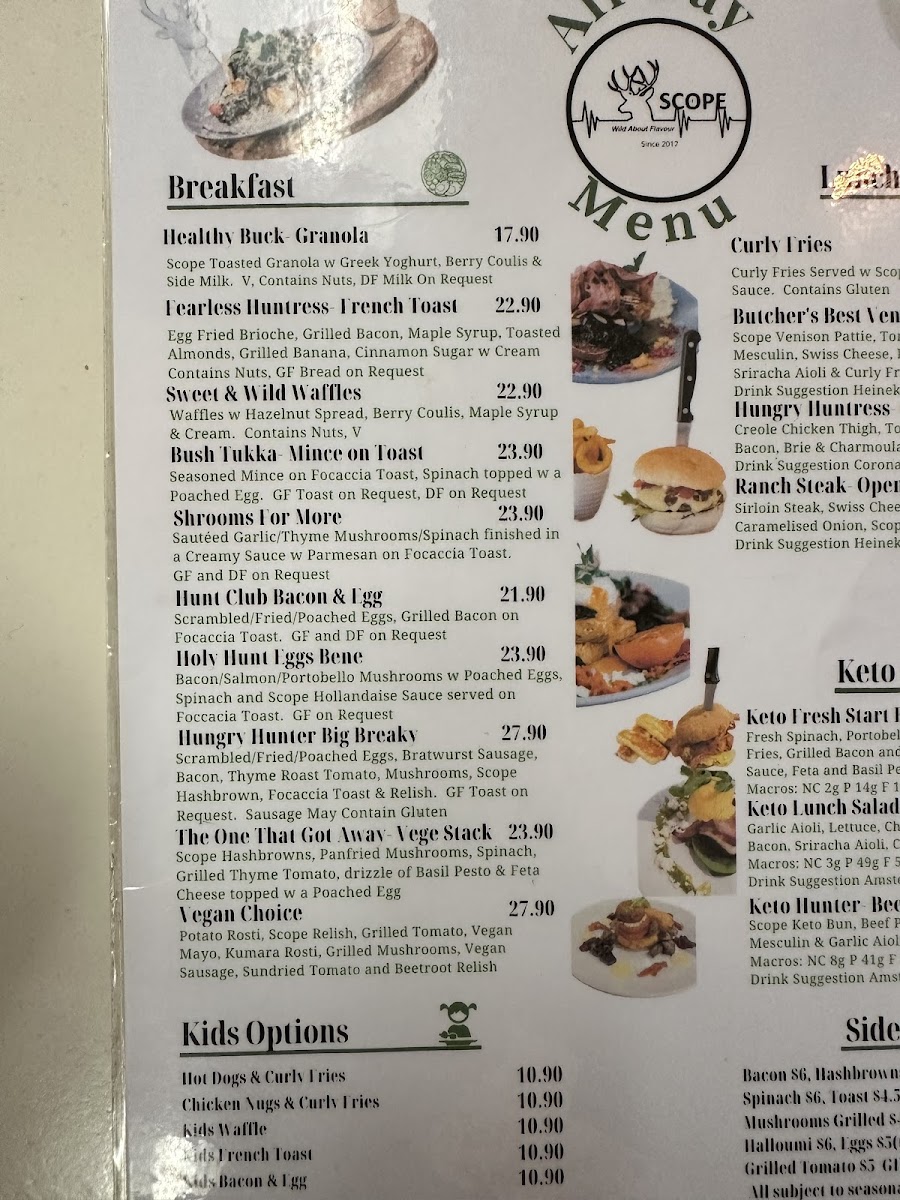 Scope Cafe Rotorua Photo Menu 9