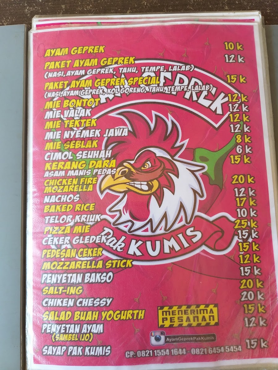 Ayam Geprek Pak Kumis Photo Menu 1