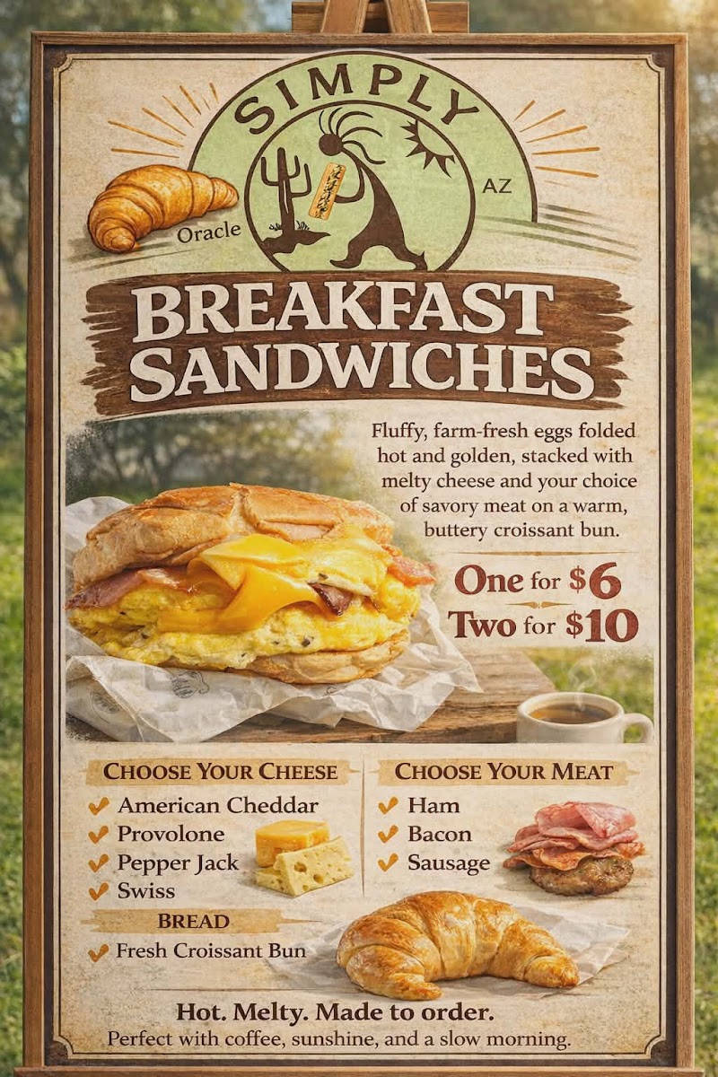 Simply Sandwiches Photo Menu 1