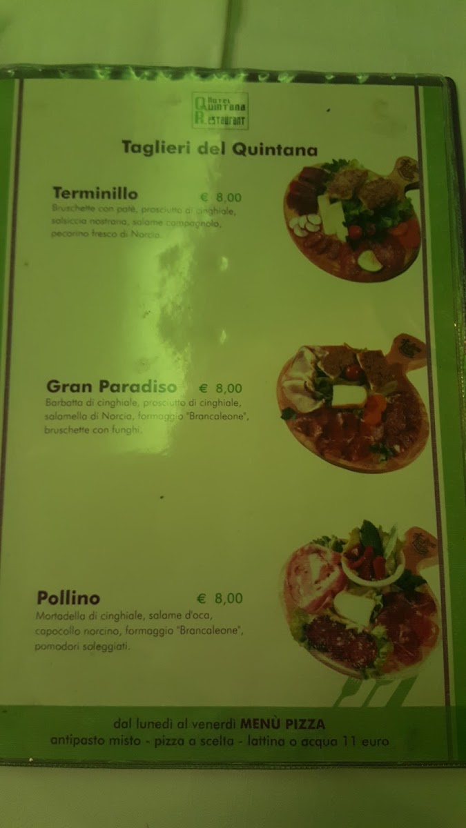 Hotel Ristorante Quintana Photo Menu 1