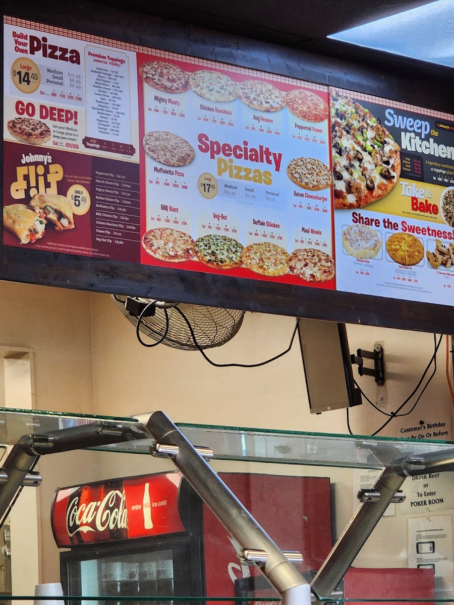 Johnny's Pizza House Photo Menu 1