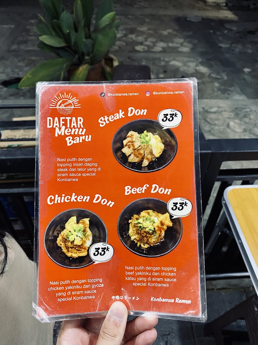 Konbanwa Ramen Cempaka Putih Photo Menu 7