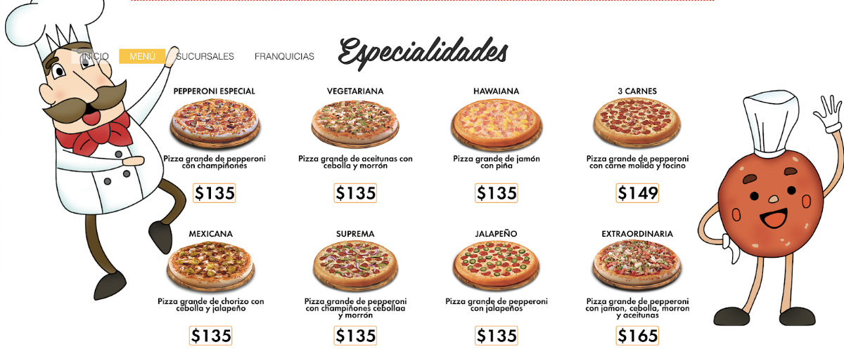 Pizza Deprizza Suc. Valle de Lincoln Photo Menu 1