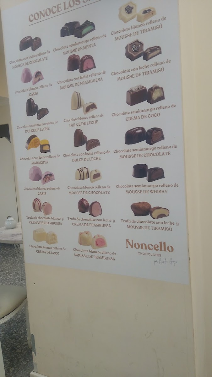 Noncello Chocolates Photo Menu 2
