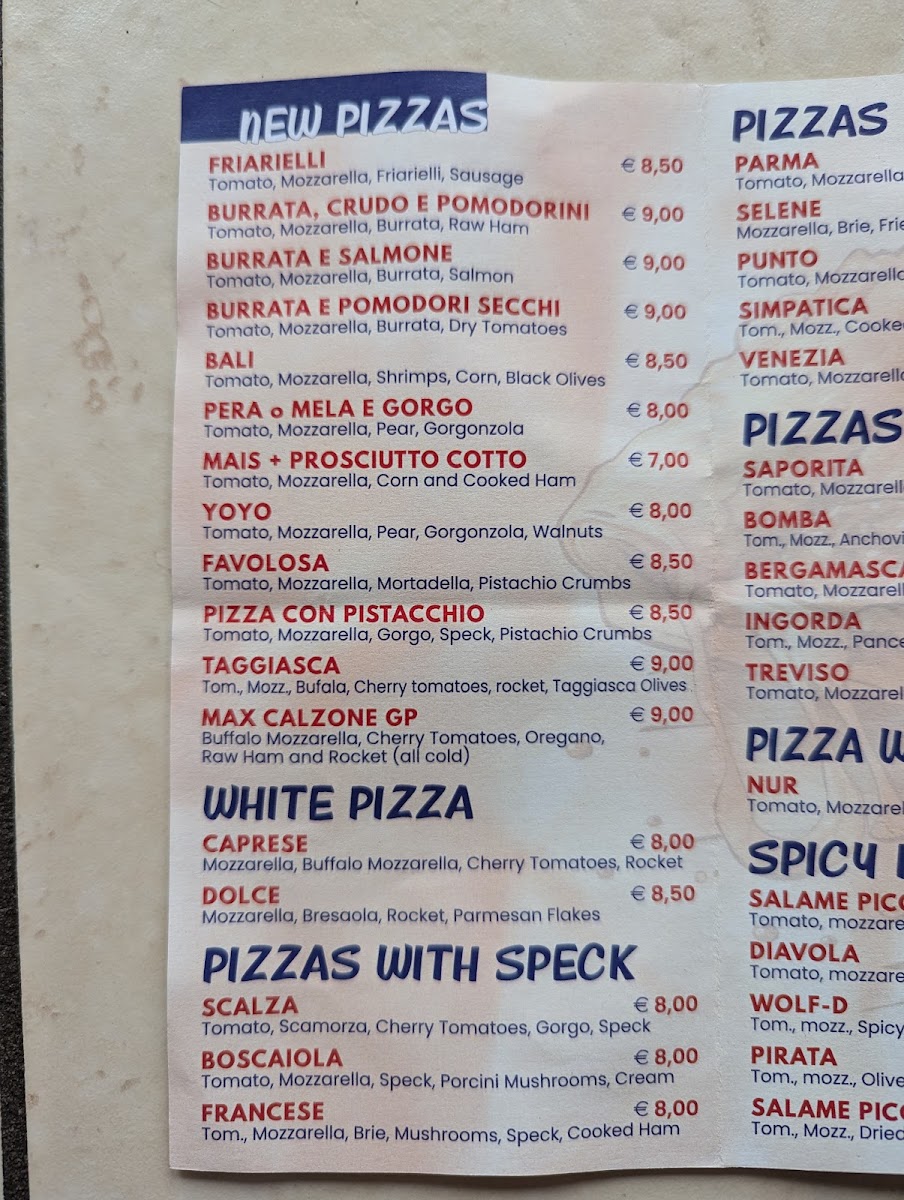 Soni pizza Photo Menu 2