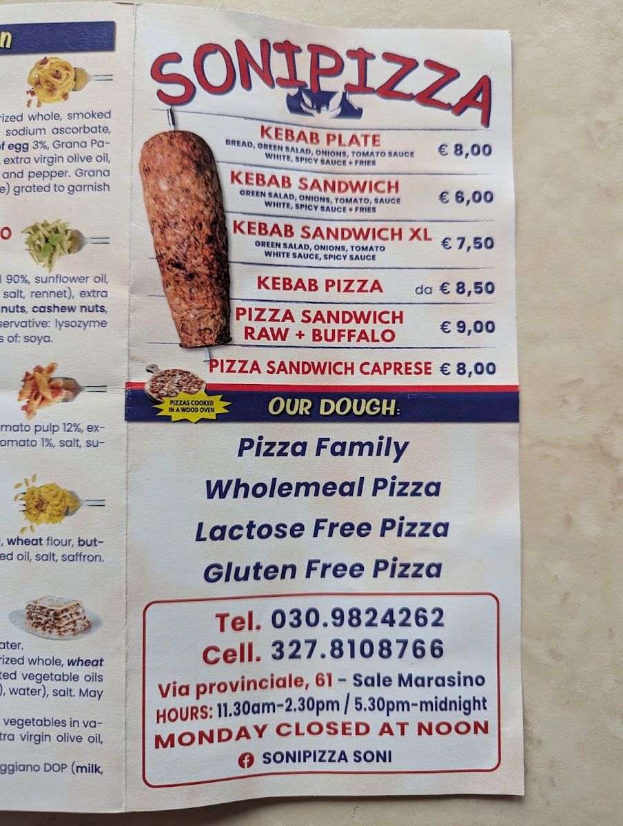 Soni pizza Photo Menu 3