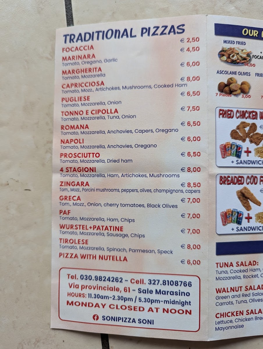 Soni pizza Photo Menu 4