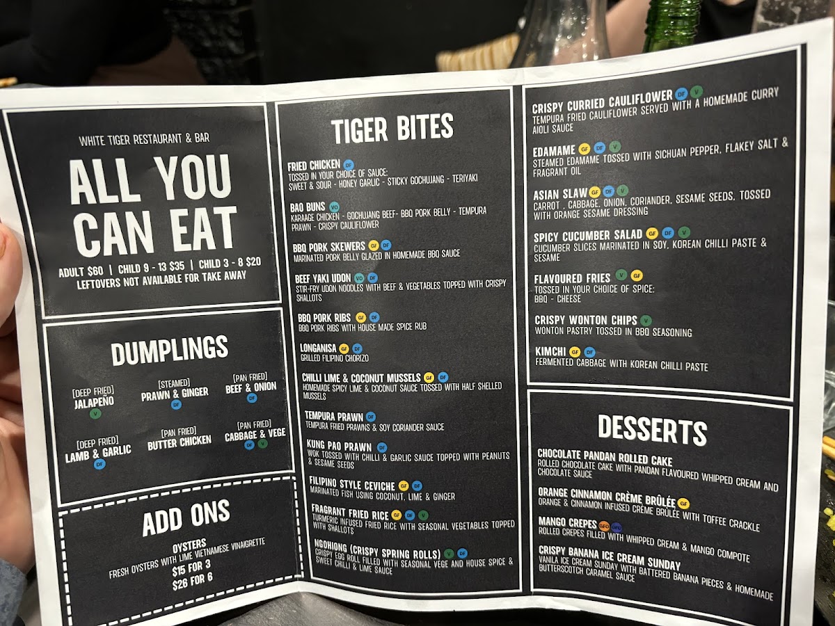 White Tiger Restaurant & Bar Photo Menu 8