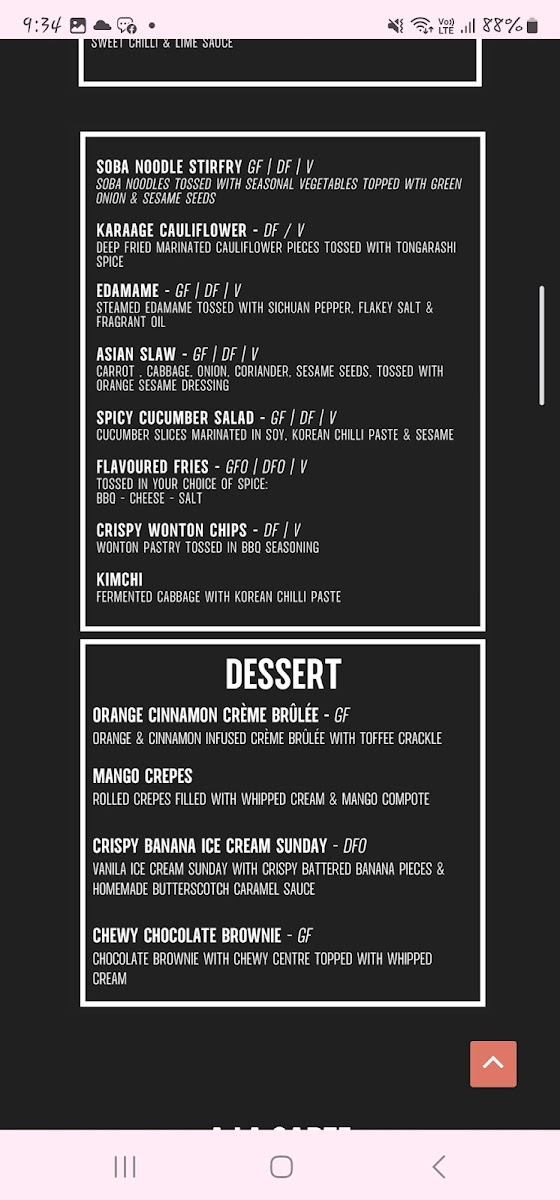White Tiger Restaurant & Bar Photo Menu 9