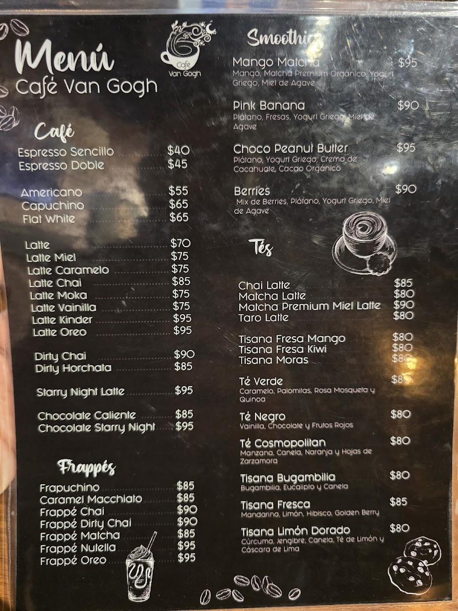 Café Van Gogh Photo Menu 1