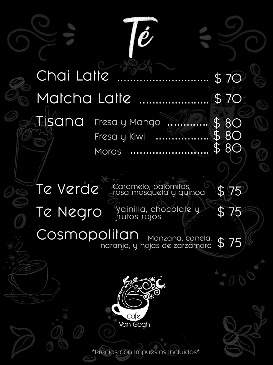 Café Van Gogh Photo Menu 10