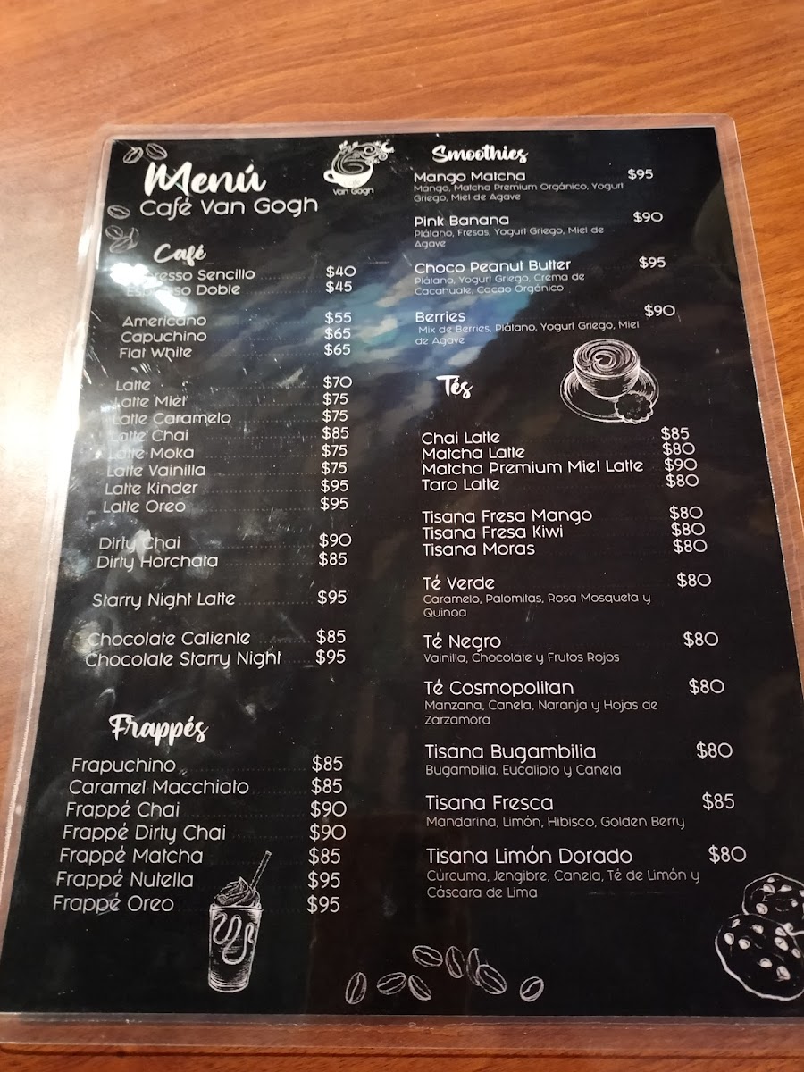 Café Van Gogh Photo Menu 3