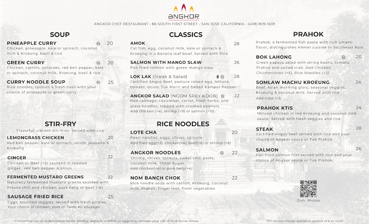 Angkor Chef Photo Menu 1