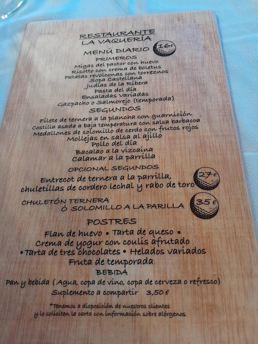 Restaurante La Vaquería Photo Menu 1