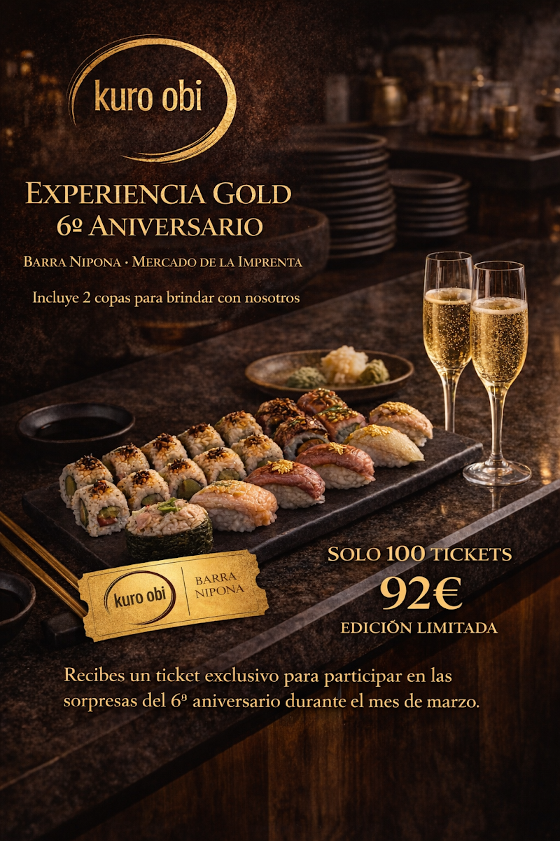 Kuro Obi Sushi Mercado de la Imprenta Photo Menu 1