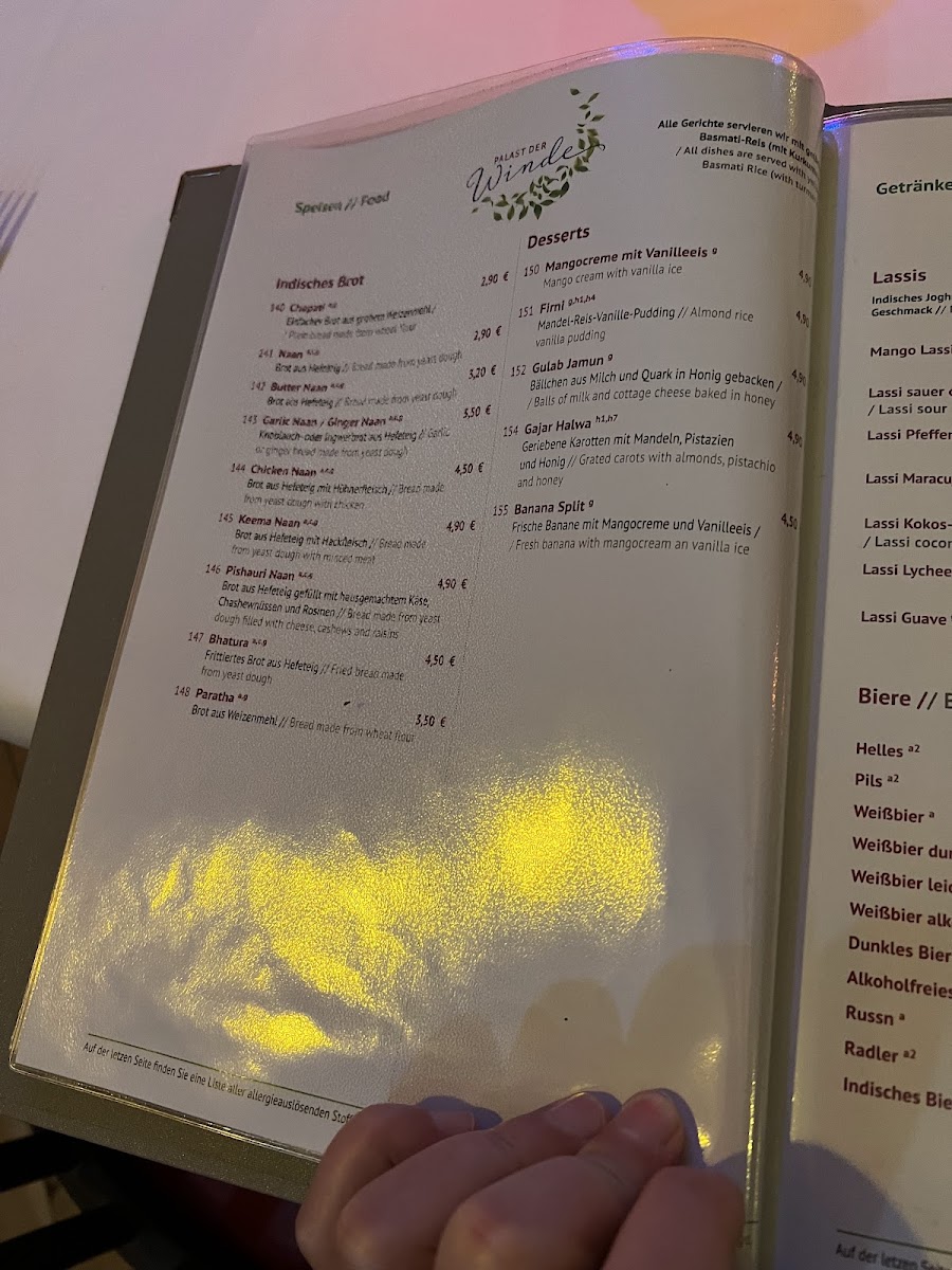 Restaurant Palast der Winde Photo Menu 6