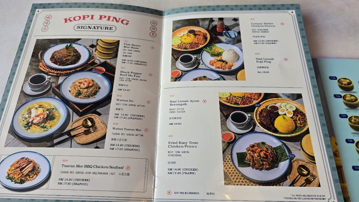 Kopi Ping Cafe @ Sutera Avenue Photo Menu 3