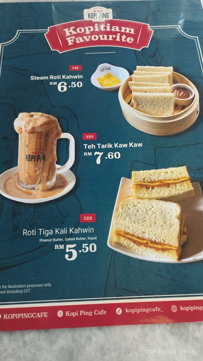 Kopi Ping Cafe @ Sutera Avenue Photo Menu 6