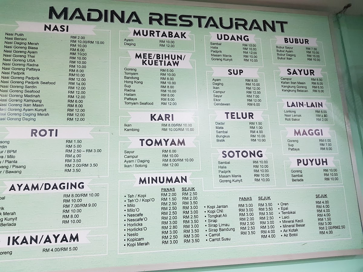 Restoran Madinah Photo Menu 6