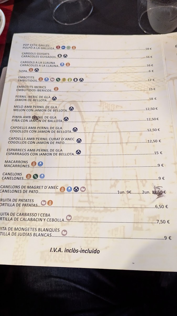 Mas Carbó Photo Menu 9