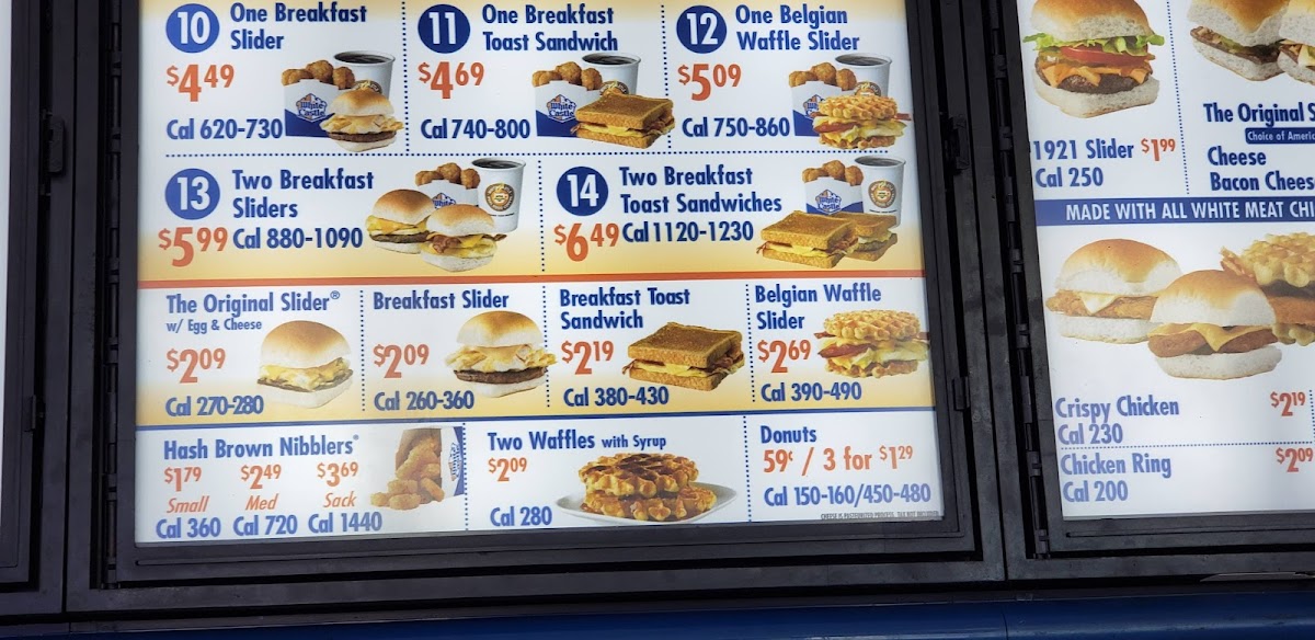 White Castle Photo Menu 5