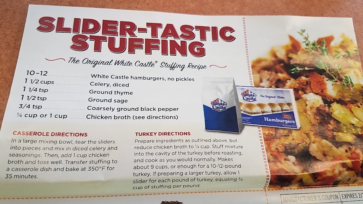 White Castle Photo Menu 7