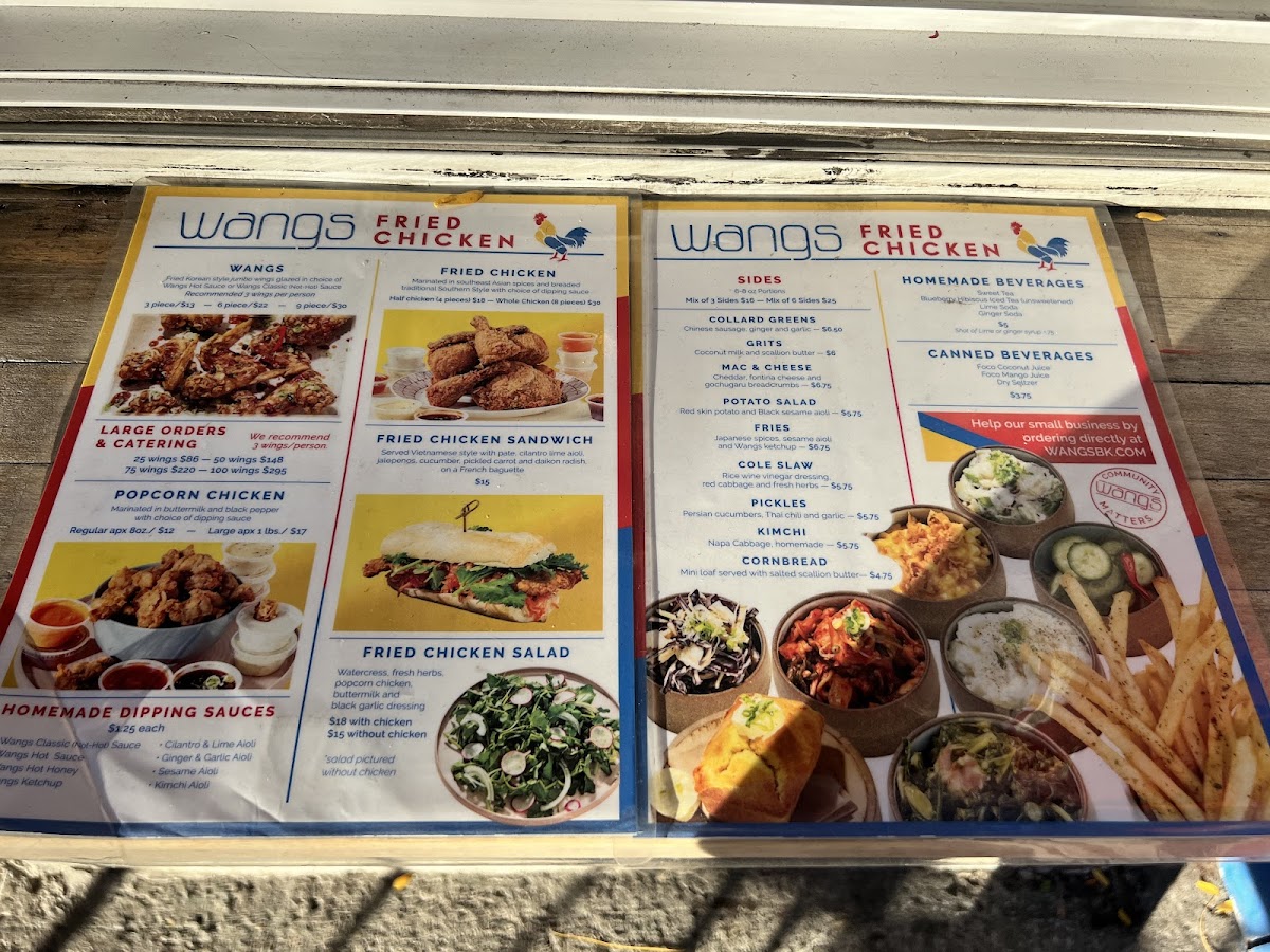 Wangs Photo Menu 1
