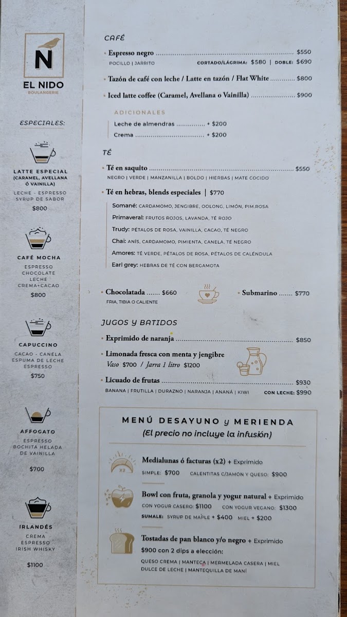 El Nido, Café del Pueblo Photo Menu 3