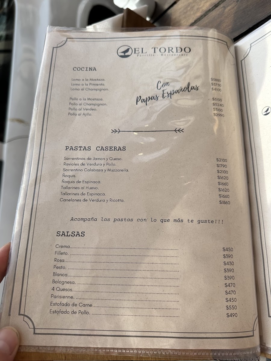 El Tordo Photo Menu 6