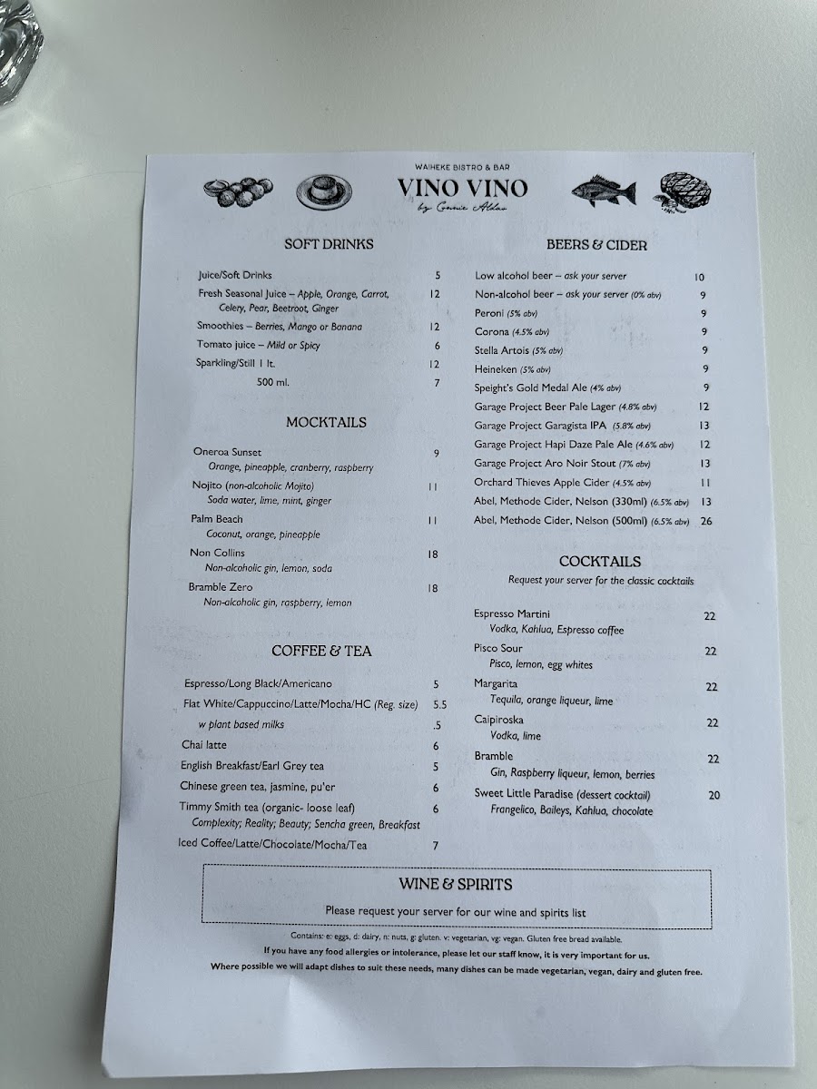 Vino Vino Restaurant & Bar Photo Menu 8