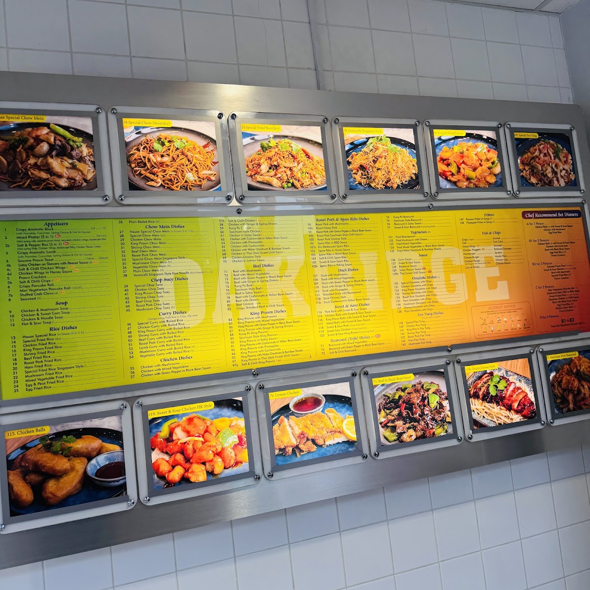 Oakridge Fish & Chips & Chinese Takeaway Photo Menu 1