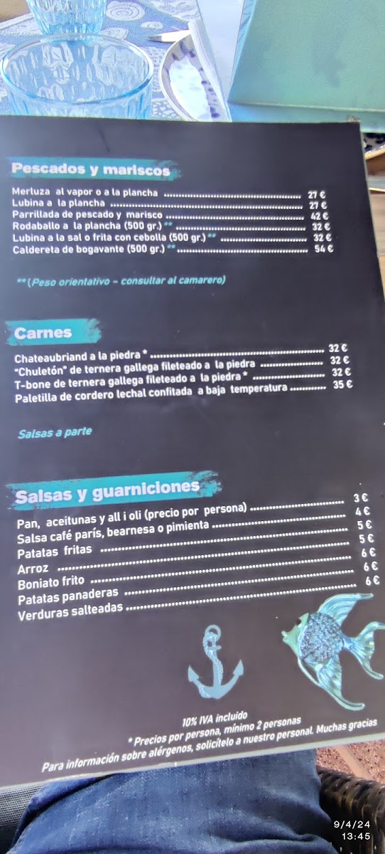 Restaurante Can Pep Puerto Andratx Photo Menu 9