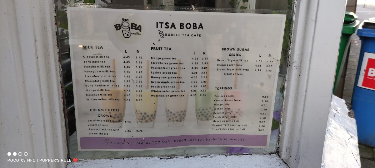 Itsa Boba Photo Menu 5
