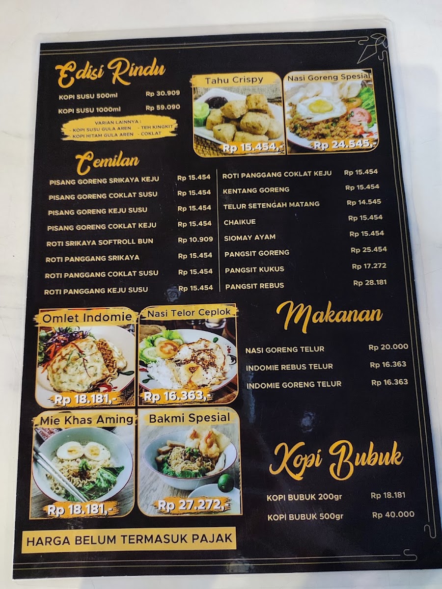 Aming Coffee Podomoro Photo Menu 5