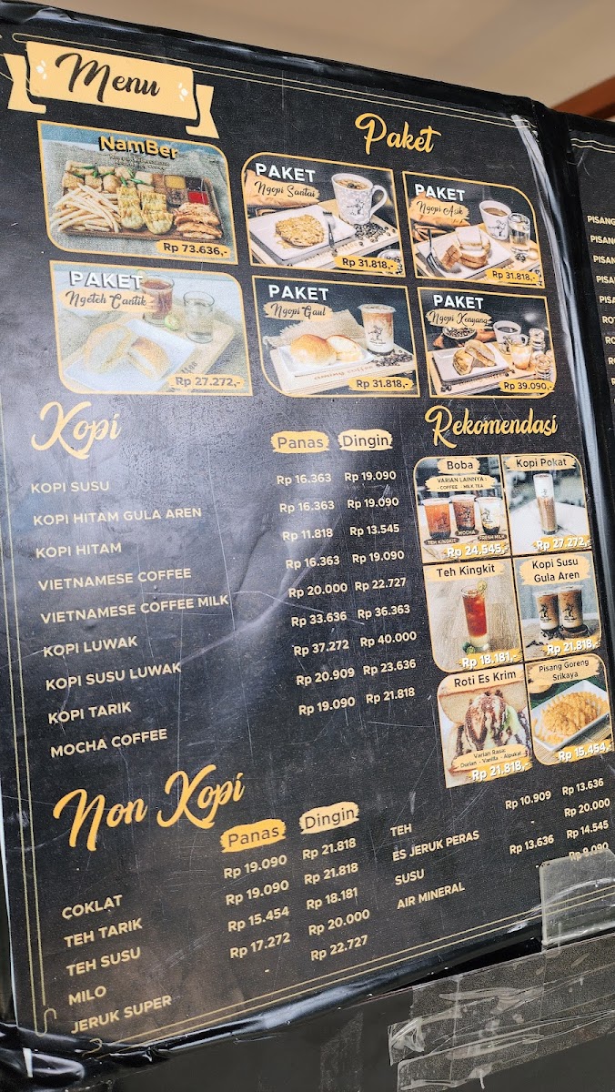 Aming Coffee Podomoro Photo Menu 9